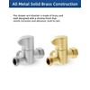 Hibbent All Metal Solid Brass Shower Arm 3-Way Diverter Valve