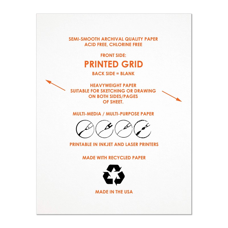Design Ideation Grid Paper : Multi-Media Grid Paper for Pencil,