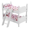 1:12 Doll House Mini Furniture Children Bedroom Model Bunk Bed