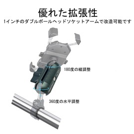 YIMINGYINUO Double Socket Arm RAM Mount B Size 1" Ball Component Phone Mount for Motorcycle/Motorcycle/ATV (Emerald, Short Arm)