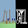 6 Piece Gardening Tools Metal Cutting Dies Set, Tool, Scrapbooking,