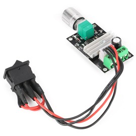 Domary DC 6V 12V 24V 3A PWM Motor Speed Control Reversible Regulator with Switch for Brushed Motors