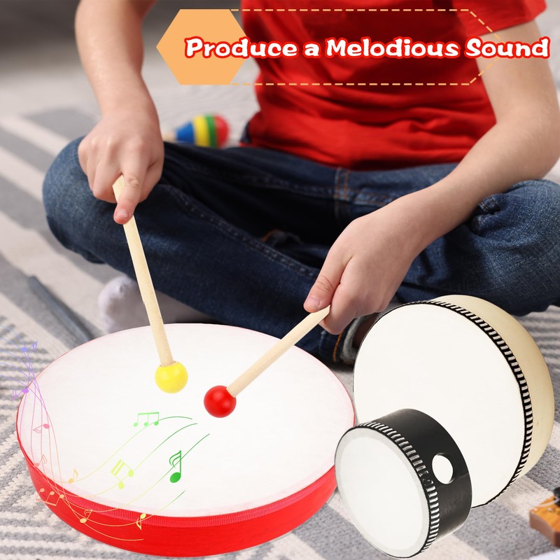 15 Set Hand Drums 12 Inch 10 Inch 8 Inch