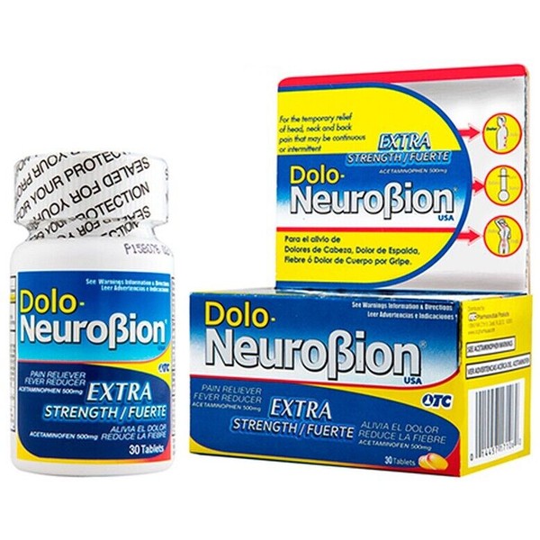 NEW Dolo-Neurobion for Pain and Fever, Extra Strength, 30 tablets