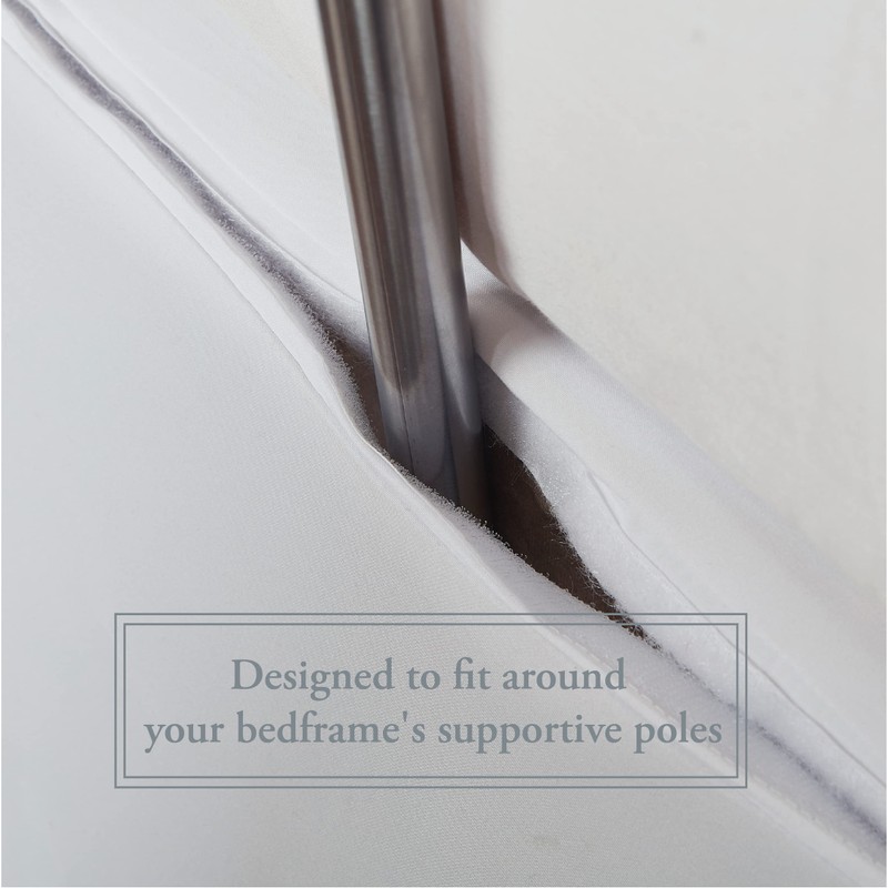 Bed Maker's Wrap-Around Microfiber Bed Skirt for Adjustable Beds, Tailored