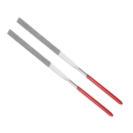 CoCud Diamond Coated Needle File, 150 Grit 3 mm Shaft 140 mm Length, Diamond Flat File Sharpening Tool - (Applications: for Metal Glass Stones) Pack of 2