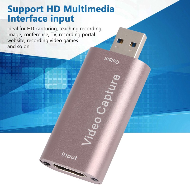 Video Capturing Card 1080P 60Hz USB Interface HD Input Aluminum