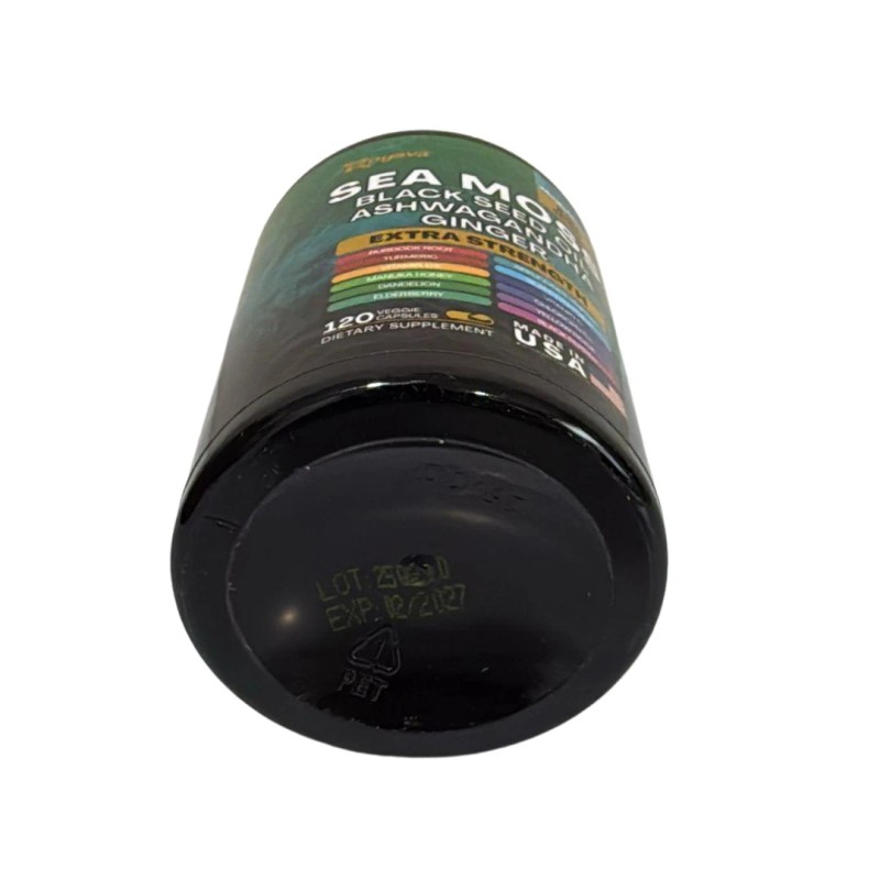 100% Pure Sea Moss 16-in-1 Extra Strength Capsules – Ashwagandha,