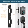 MOSECYOU Door Latch Strike Plates Oil Rubbed Bronze 2 Pack,
