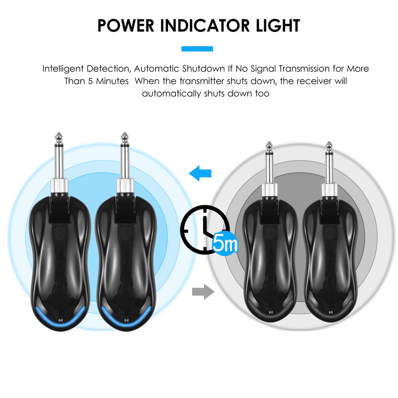 Wireless Guitar Wireless System Guitar Transmitter with Receiver Support OTG