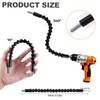 21 Pcs Right Angle Drill Attachment Set Includes 2Pcs Flexible