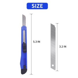 4 Pack Box Cutter Utility Knife, Mini Box Cutters Retractable Opener, Professional Razor Blade Knives, Small Snap Off Paper Knife by Untrytb