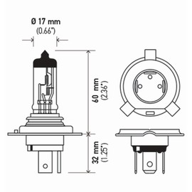 Hella - Juego de focos halógenos, Alto voltage - 30/90W, Twin Blister