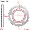 Honda Red Drive Chain And Sprocket Kit for Honda CB900F