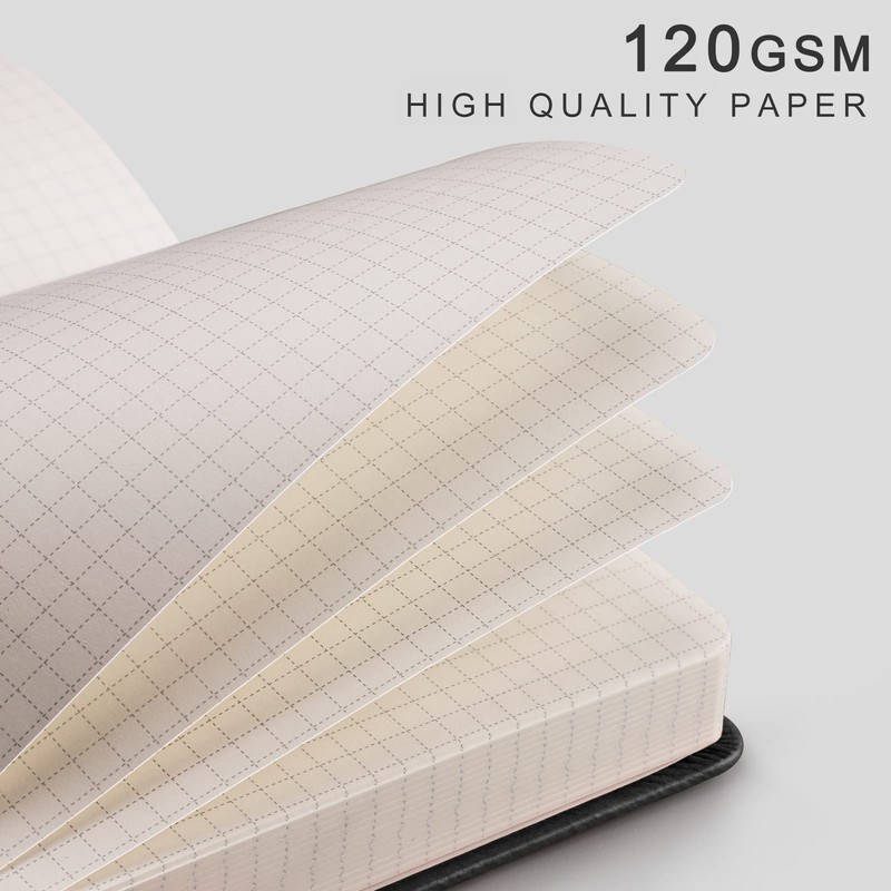 EMSHOI Graph Paper Notebook A5-21.4 x 14.5 cm Hardback Thick