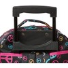 Rockland Double Handle Rolling Backpack, Peace, 17-Inch