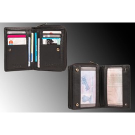 MATADOR Seoul Women's Leather Wallet, TÜV-Tested RFID Protection Purse, Women's Wallet, Women's Wallet, Genuine Leather Purse, Women's Leather Purse, Black Nappa, Classic