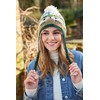 Pachamama Women Wool Bobble Beanie Hat Ear Flaps Handknitted Cute