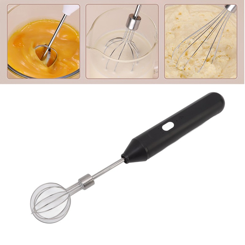 Electric Hand Mixer Three Different Speeds Battery Powered Handheld Milk