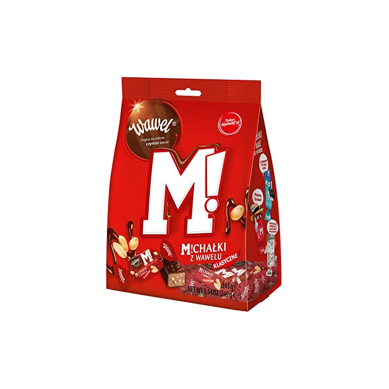Wawel Michalki Zamkowe Chocolate Coated Peanut Candy, 9.88 Ounce
