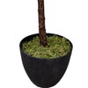 5'6" Real Touch Fiddle Leaf Fig Silk Tree w/Pot -34