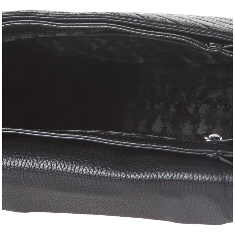 Karl Lagerfeld Paris Charlotte Satchel, BLK/Silver