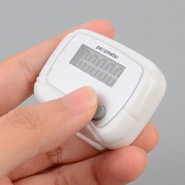 Digital Pedometer Pedometer White 3ea