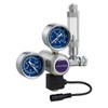 INKBIRDPLUS 12V DC CO2 Regulator with Dual Gauges, Bubble Counter