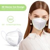 SOOQOO 50 Pcs KN95 Face Maks for Audlts (White)