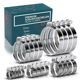 Jubilee Type Hose Clamps Pipe Tube Clips 304ss British Type Stainless Steel 8mm - 110mm (1, 40-60mm)