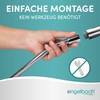 Engelbach® Shower Hose 1.25 m with Double Twist Protection, Stainless