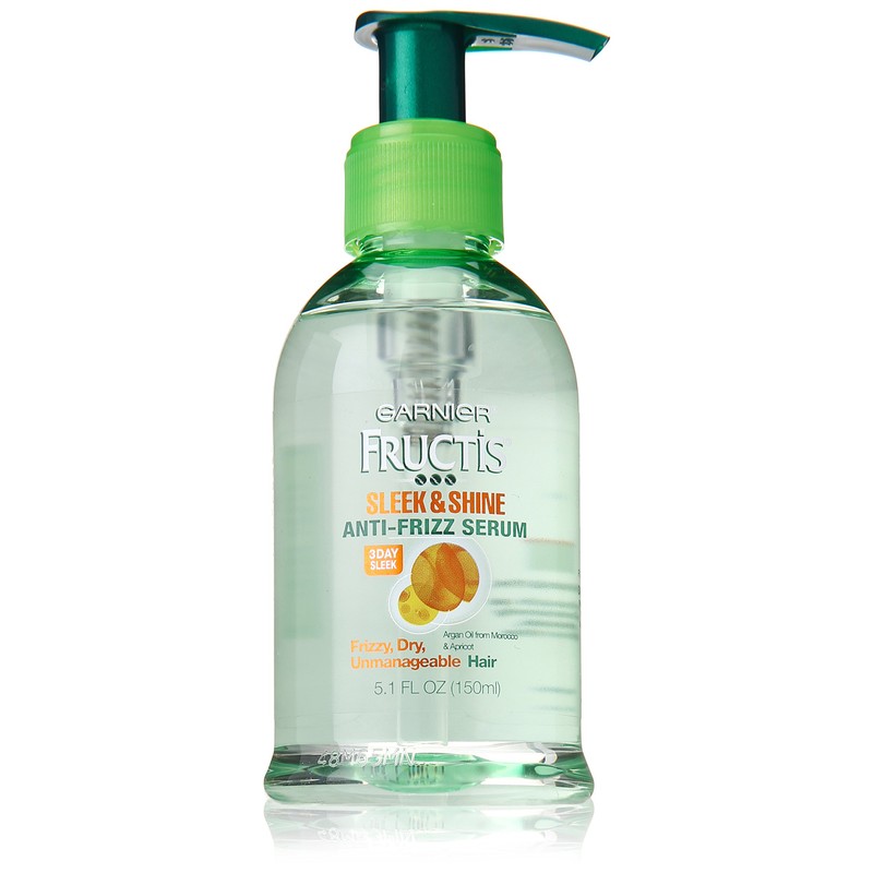Garnier Fructis Sleek & Shine Anti-Frizz Serum, Frizzy, Dry, Unmanageable