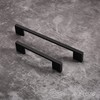 Alzassbg 10 Pack Matte Black Cabinet Pulls, 5 Inch(128mm) Hole