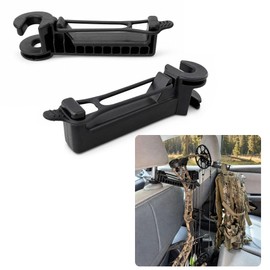 Heavy-Duty Bow Hanger for Truck Headrest, 2 Pack Twist-On, Holds 100 Lbs