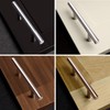 Nuk3y Euro Style Solid Bar Cabinet Handle Pulls, 5-3/4" Length,