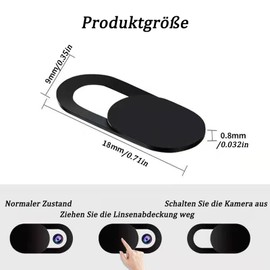 anneratteryer 24 Stück Handy Kamera Webcam Abdeckung Laptop Abdeckung Laptop Webcam Cover Für Tablet Schutz Ihrer Privatsphäre(Schwarz)