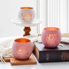 Christian Gifts for Women, Glass Candle Holders Set of 4,