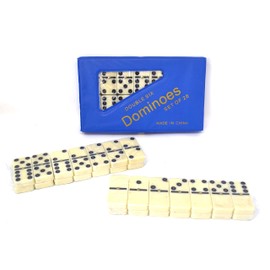 BETTER WITH FRIENDS 28 Piece Professional Large Domino Travel Case 5cm x 2.7cm x 0.9cm Domino Wist Matador Muggins (All Fives) Texas 42 Chicken Foot Concentration Five Double