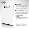 SCRIBBLEDO Dry Erase Clipboard Durable Double-Sided 9"x12" White Board Clipboard