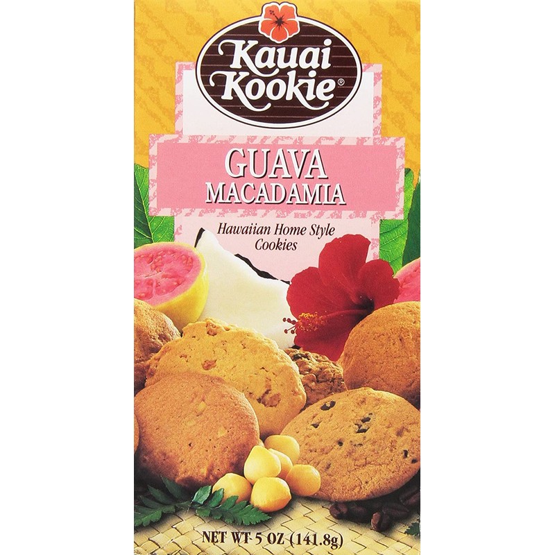 Kauai Kookie Guava Macadamia Cookies Value Pack 4 Boxes