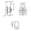 Cabinet Lock Furniture Lock Letter Box Lock 8 mm Lever