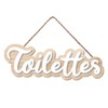 Retro Door Sign Relief for the Toilet