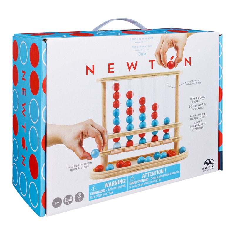 Marbles Otrio Wood Strategy-Based Board Game for Adults, Families and