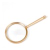 SUPERFINDINGS 10X Handheld Magnifying Glass Gold Magnifier with Aluminum Handle