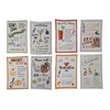 Creative Co-Op Cotton Printed Tea Towel with Cocktail Recipe Prints,