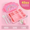 JYPS Children's Lunch Box with Compartments, 1300 ml Bento Lunch
