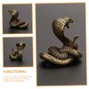 CORHAD Zodiac Snake Tea Table Ornament Sturdy Brass Statue for