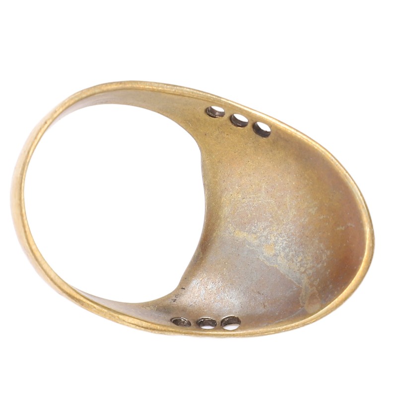 Brass Archery Thumb Ring Portable Finger Protector with Anti Lost