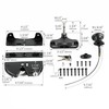 KABMOZ,Key Lockable Gate Latch with Spring Loaded Pull Cable and