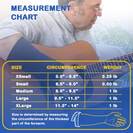 Weighted Compression Arm Sleeve (MEDIUM) - For Strength & Movement Assistance, Compression, Beneficial for Tremoring & Strengthening (PLEASE USE SIZE CHART IN PICS AND VIDEOS BEFORE ORDERING)